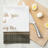 Küche Tuch-Gesegnet mit Gewürz und alles Geschirrtuch (Viertel Falte)