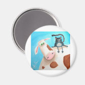 KÜCHE UND KATZE MAGNET (Vorderseite/Rückseite)