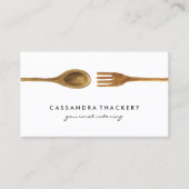 Küche Utensils | Catering Kochen Kulinarisch Visitenkarte (Vorderseite)