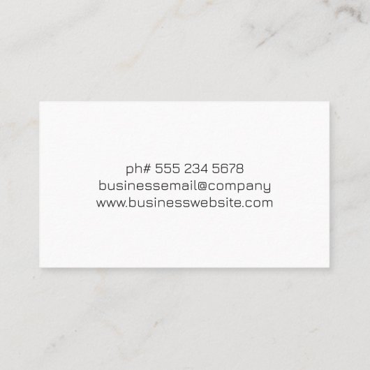 Küche Utensils | Koch | Restaurant Visitenkarte (Rückseite)