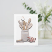 Küche Utensils Postkarte (Stehend Vorderseite)
