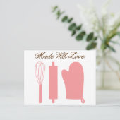 Küche Utensils Postkarte (Stehend Vorderseite)