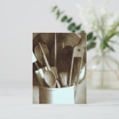 Küche Utensils Postkarte (Stehend Vorderseite)