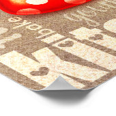 Küche Wortart Poster (Ecke)