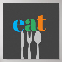 Küche Zitat Kunst Moderne essen Poster