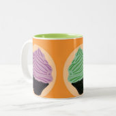 Kuchen-Aromen Zweifarbige Tasse (Vorderseite Links)