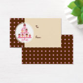 Kuchen auf einem Ständer (braun/creme) (Schreibtisch)