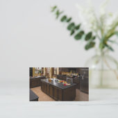 Küchen-Auftragnehmer-Visitenkarte Visitenkarte (Stehend Vorderseite)