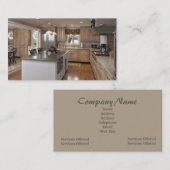 Küchen-Auftragnehmer-Visitenkarte Visitenkarte (Vorne/Hinten)