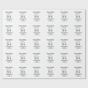 Kuchen aus der Bäckerei mit Liebe zubereitet q r  Geschenkpapier