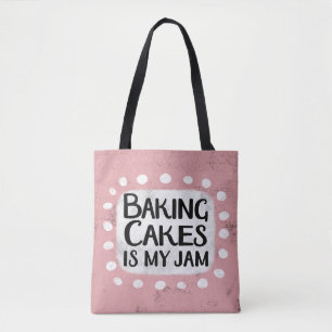 Kuchen backen ist mein Jam Totbeutel Tasche