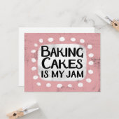 Kuchen backen ist meine Jam Grußkarte Karte (Vorderseite/Rückseite Beispiel)