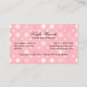 Kuchen-Bäcker Visitenkarte (Rückseite)