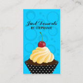 Kuchen-Bäckerei-Blau Visitenkarte (Vorderseite)