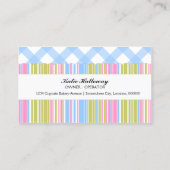 Kuchen-Bäckerei bunt Visitenkarte (Rückseite)