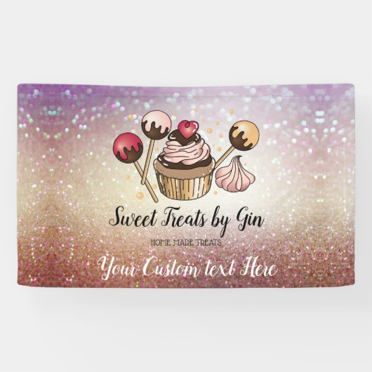 Kuchen Bäckerei Cupcake Backen Store ist offen Banner (Horizontal)