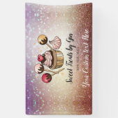 Kuchen Bäckerei Cupcake Backen Store ist offen Banner (Vertikal)