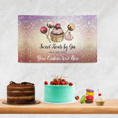 Kuchen Bäckerei Cupcake Backen Store ist offen Banner