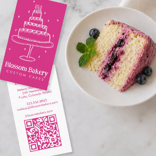 Kuchen Bäckerei Dessert Catering INDIVIDUELLER QR  Visitenkarte