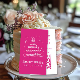 Kuchen Bäckerei Dessert Catering INDIVIDUELLER QR  Visitenkarte
