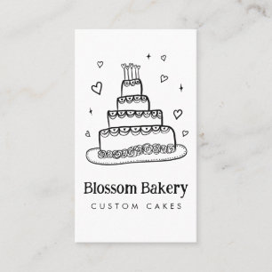 Kuchen Bäckerei Dessert Catering INDIVIDUELLER QR Visitenkarte