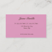 Kuchen-Bäckerei-eleganter Damast-Blumenmuster Visitenkarte (Rückseite)