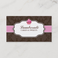 Kuchen-Bäckerei-eleganter Damast-Blumenmuster