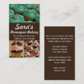 Kuchen-Bäckerei-Foto-Geschäfts-Karten Visitenkarte (Vorne/Hinten)