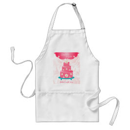 Kuchen-Bäckerei-Gebäck-Kochs-Gänseblümchen-Rosa Schürze