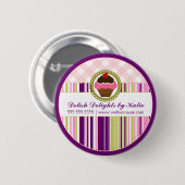 Kuchen-Bäckerei-Knopf Button (Vorne & Hinten)