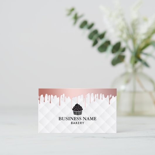 Kuchen-Bäckerei-moderne Visitenkarte (Stehend Vorderseite)
