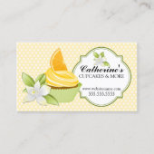 Kuchen-Bäckerei-Orangen-Scheibe Visitenkarte (Vorderseite)