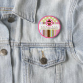Kuchen-Bäckerei-personalisierter Knopf Button (Beispiel)