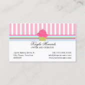 Kuchen-Bäckerei-Rosa Visitenkarte (Rückseite)