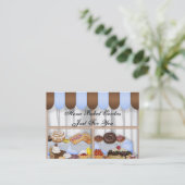 Kuchen-Bäckerei-Visitenkarte Visitenkarte (Stehend Vorderseite)