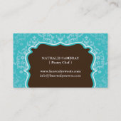 Kuchen-Bäckerei-Visitenkarte Visitenkarte (Rückseite)