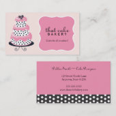 Kuchen-Bäckerei-Visitenkarte Visitenkarte (Vorne/Hinten)