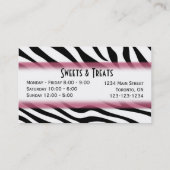 Kuchen-Bäckerei-Visitenkarte Visitenkarte (Rückseite)