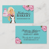 Kuchen-Bäckerei-Visitenkarten Visitenkarte (Vorne/Hinten)