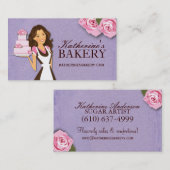 Kuchen-Bäckerei-Visitenkarten Visitenkarte (Vorne/Hinten)