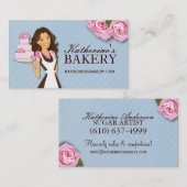 Kuchen-Bäckerei-Visitenkarten Visitenkarte (Vorne/Hinten)