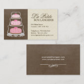 Kuchen-Bäckerei-Visitenkarten Visitenkarte (Vorne/Hinten)