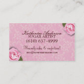 Kuchen-Bäckerei-Visitenkarten Visitenkarte (Rückseite)