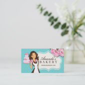 Kuchen-Bäckerei-Visitenkarten Visitenkarte (Stehend Vorderseite)