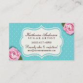 Kuchen-Bäckerei-Visitenkarten Visitenkarte (Rückseite)