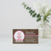 Kuchen-Bäckerei-Visitenkarten Visitenkarte (Stehend Vorderseite)