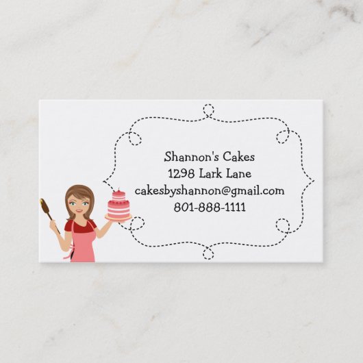 Kuchen/Backwaren Visitenkarte (Vorderseite)