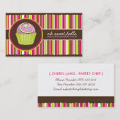 Kuchen-Ball-Visitenkarten Visitenkarte (Vorne/Hinten)