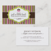 Kuchen-Ball-Visitenkarten Visitenkarte (Vorne/Hinten)