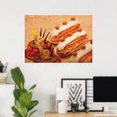 Kuchen - Bellagio - Kleine Kuchen Poster (Heimbüro)